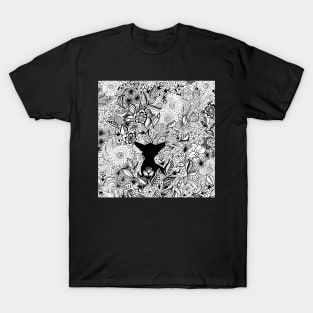 Jungle cat line drawing T-Shirt